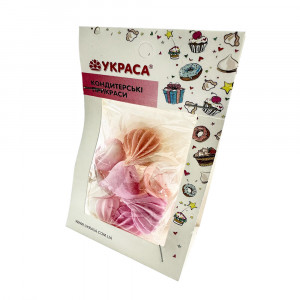 Безе асорті в рожевих відтінках d 25 мм 9 шт Украса