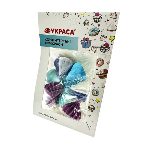 Безе ассорти в фиолетовых оттенках d 25 мм 9 шт Украса