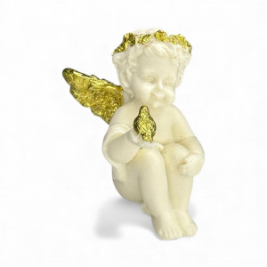 Шоколадна фігурка Ангел з пташкою в правій руці