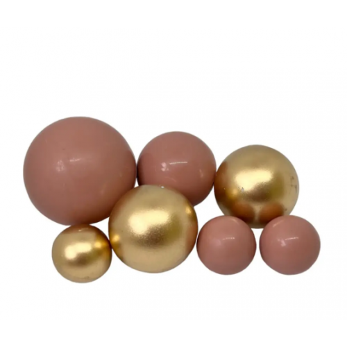 Шоколадные Сферы Бежево-Золотые 7 шт