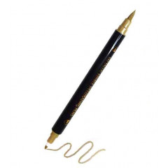 Маркер харчовий двосторонній металік золотий