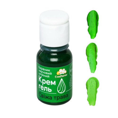 Барвник гелевий жиророзчинний Свіжа трава Confiseur 15 г