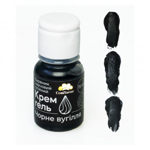 Барвник гелевий жиророзчинний Чорне вугілля Confiseur 15 г
