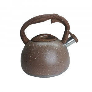 Чайник з свистком коричневий граніт Лоно V 3 л Empire