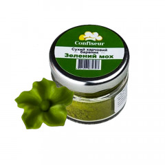 Сухий порошковий барвник жиророзчинний Зелений мох Confiseur 4 г