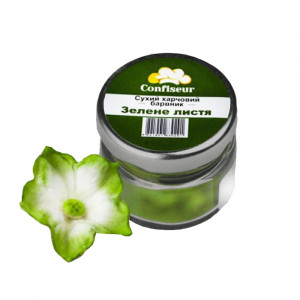 Сухий порошковий барвник жиророзчинний Зелене листя Confiseur 4 г