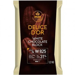 Шоколад білий Mir Chocolate 31% плитка 1.2кг