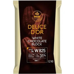 Шоколад білий Mir Chocolate 31% плитка 1.2кг