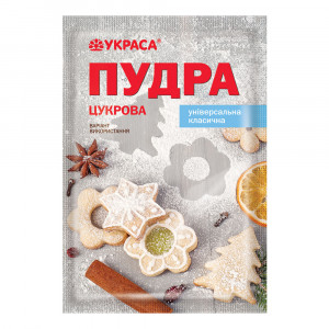 Цукрова пудра дрібного помелу Украса 80 г