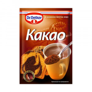 Какао-порошок натуральный с пониженным содержанием жира Dr.Oetker 50г