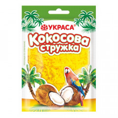 Кокосова стружка жовта, 25 г, ТМ Украса