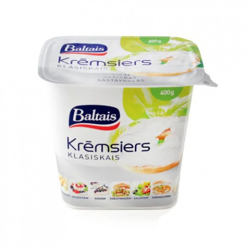 Крем-сир Baltais Classic 17,8% 0,4 кг