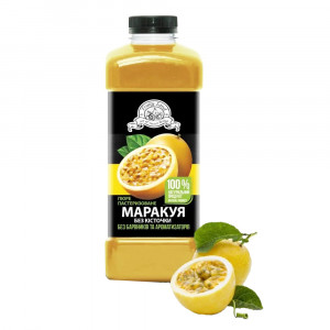  Маракуйя без кісточки пюре пастеризоване 10% цукру Fruity Land, 1 кг