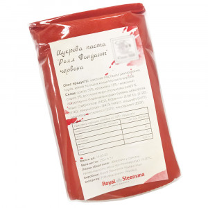 Мастика универсальная Красная Royal Steensma Roll Fondant 250 г