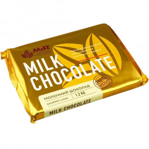 Шоколад молочный Mir Chocolate 28% плитка 1.2кг
