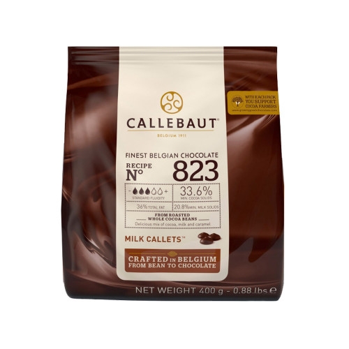 Шоколад молочний Barry Callebaut 33.6%, Бельгія, 400 г