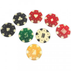 Шоколадний декор Modecor Фішки казино 8 шт