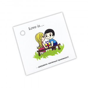 Бирки для подарков Love is 5шт