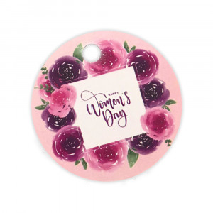 Бирки для подарков Happy Women`s day 5шт