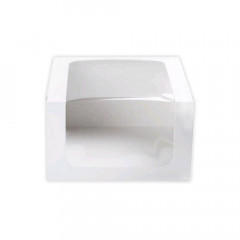Коробка для торта з віконцем 21х21х18 см
