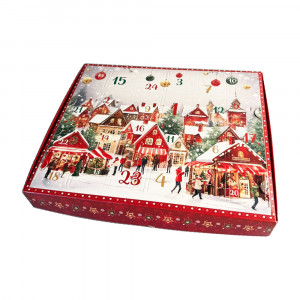 Коробка для Адвент-календаря Santa City 31х25х4 см