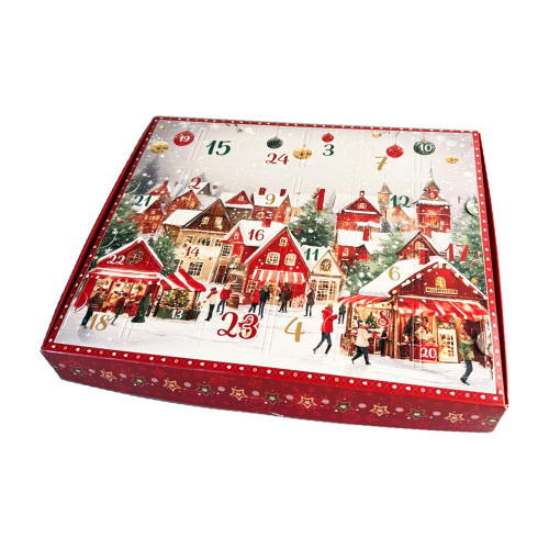 Коробка для Адвент-календаря Santa City 31х25х4 см