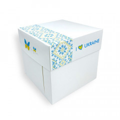 Коробка з кришкою Україна 16х16х16 см