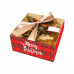 Коробка с прозрачной крышкой Merry Christmas красная 16х16х8 см
