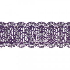 Мереживо з айсинга Ажурне плетіння №355, фіолетове