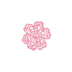 Мереживо з айсинга Квітка №661, рожевий