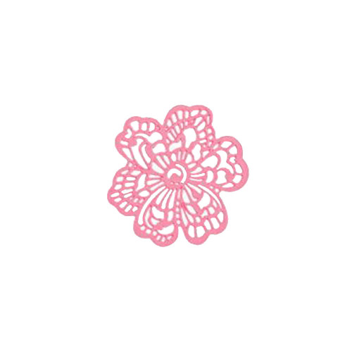 Кружево из айсинга Цветок №661, розовый