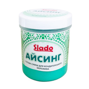 Айсинг для кондитерского кружева готовая смесь Slado Мятный 100 г