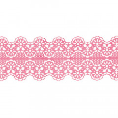 Кружево из айсинга Орнамент №181, розовый