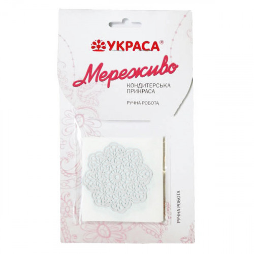Кружево из айсинга Снежинка №671 белое