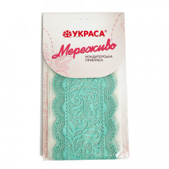 Кружево из айсинга Ажурное плетение №355 бирюзовое