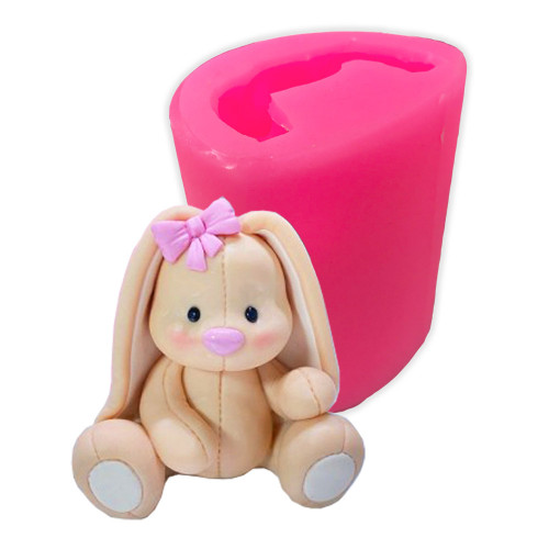 Силиконовый молд 3D Зайка