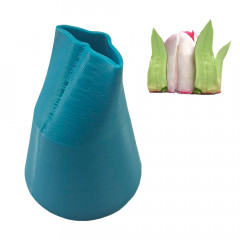 Насадка кондитерская для зефирных цветов Листочек №4 диаметр 2 см