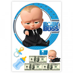 Вафельна картинка Baby Boss на торт