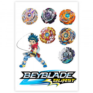 Вафельная картинка Beyblade 1