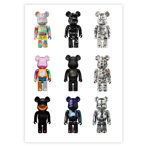 Вафельная картинка персонажи Bearbrick 