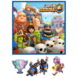 Вафельная картинка Clash Royale квадратная