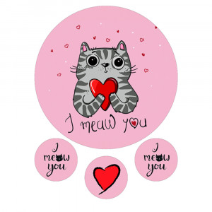 Вафельна картинка I meaw you