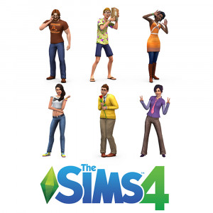 Вафельна картинка Sims 4