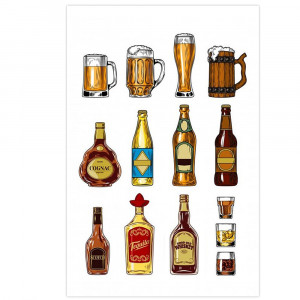 Вафельна картинка Алкогольні напої
