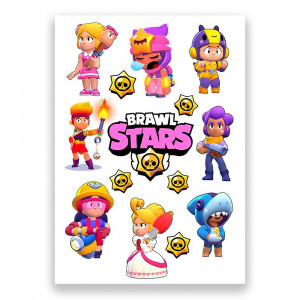 Вафельна картинка Герої Brawl Stars 5