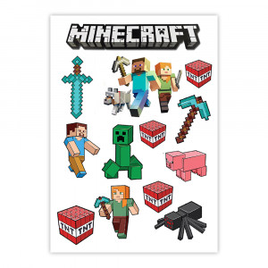 Вафельна картинка Герої Minecraft 2