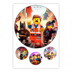 Вафельная картинка Lego