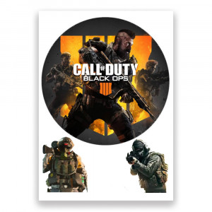 Вафельна картинка на торт Call of Duty 2