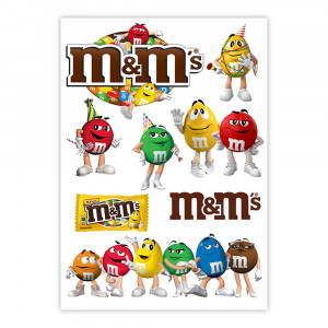 Вафельна картинка Кольорові драже M&Ms