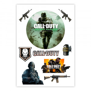 Вафельна картинка на торт Call of Duty